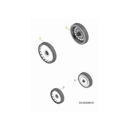 WHEEL:COMPL:300MM:DRV:PREM BB 634-04569 ORIGINAL MTD | NewgardenParts.com