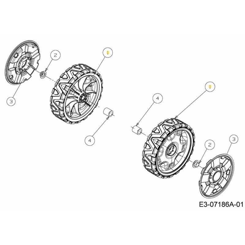 RUEDA 7X2 634-04642 ORIGINAL MTD RUEDA 7X2 634-04642 ORIGINAL MTD