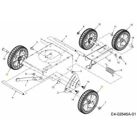 WHEEL 8 X 1.8 734-04563 ORIGINAL MTD | NewgardenParts.com