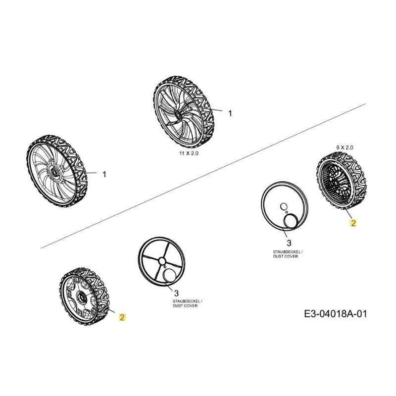 WHL ASM:INT DR:8X2:SL:ZAG:BLK 634-05040 ORIGINAL MTD