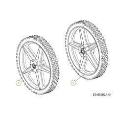 WHEEL ASM 14X1.8 734-04030 ORIGINAL MTD | NewgardenParts.com