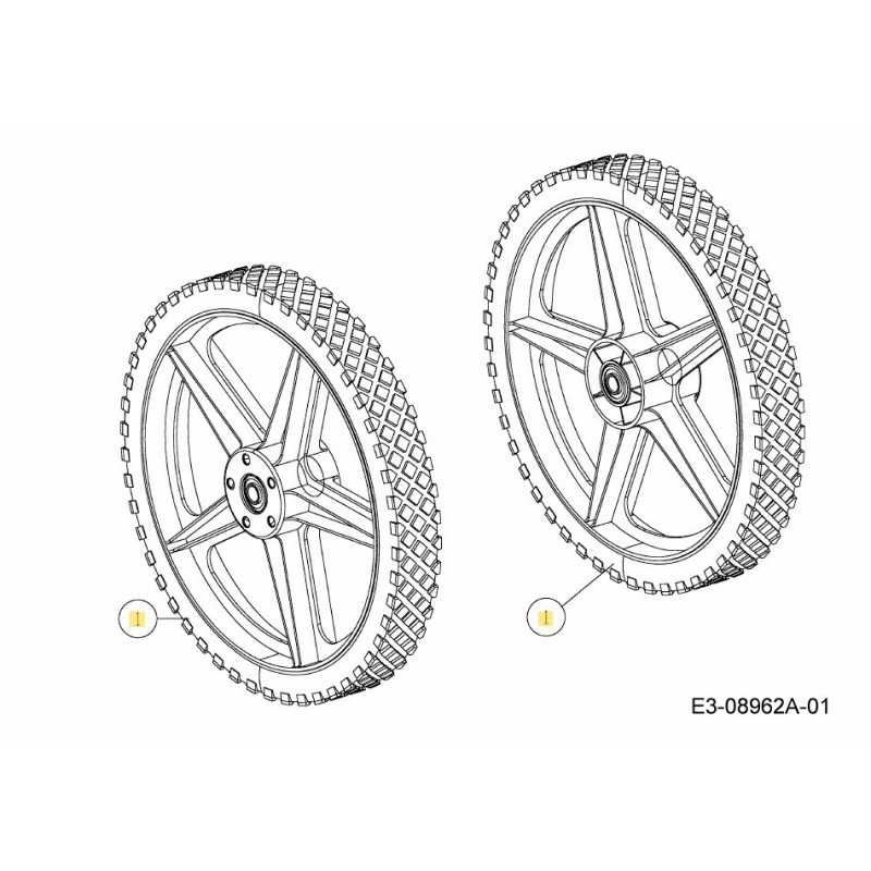 CONJUNTO DE RUEDA 14X1.8 734-04030 ORIGINAL MTD