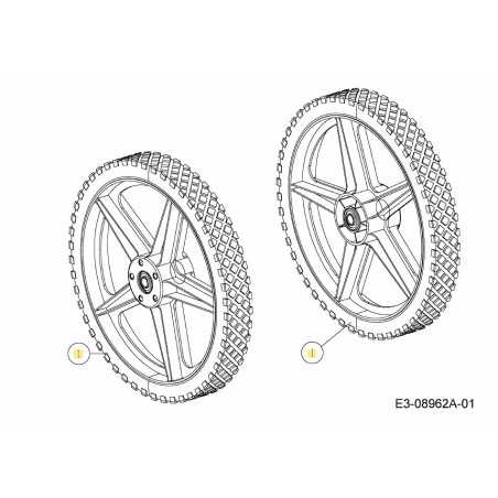 WHEEL ASM 14X1.8 734-04030 ORIGINAL MTD | NewgardenParts.com