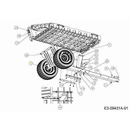 WHEEL ASM 15X6X6 634-05166 ORIGINAL MTD | NewgardenParts.com