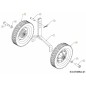 GRUPPO RUOTA CON PNEUMATICO 734-1268662 ORIGINALE MTD GRUPPO RUOTA CON PNEUMATICO 734-1268662 ORIGINALE MTD