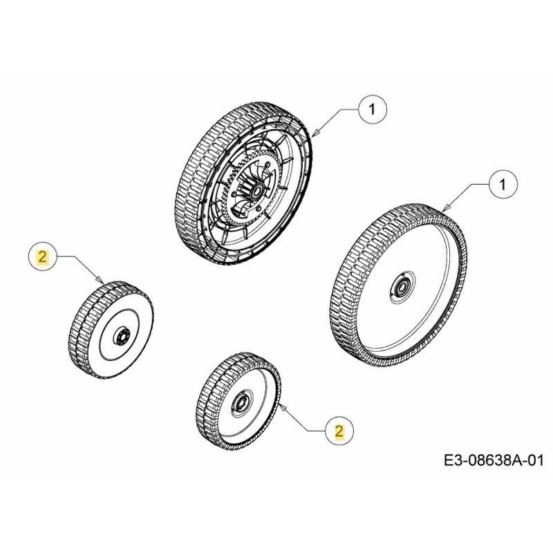 CONJUNTO DE RUEDA. MANGUITO DE RUEDA DE 180 MM 634-05070 ORIGINAL MTD CONJUNTO DE RUEDA. MANGUITO DE RUEDA DE 180 MM 634-05070 ORIGINAL MTD