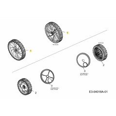 WHL ASM 11X2 BB Z BLK 634-04601 ORIGINALE MTD | NewgardenParts.com
