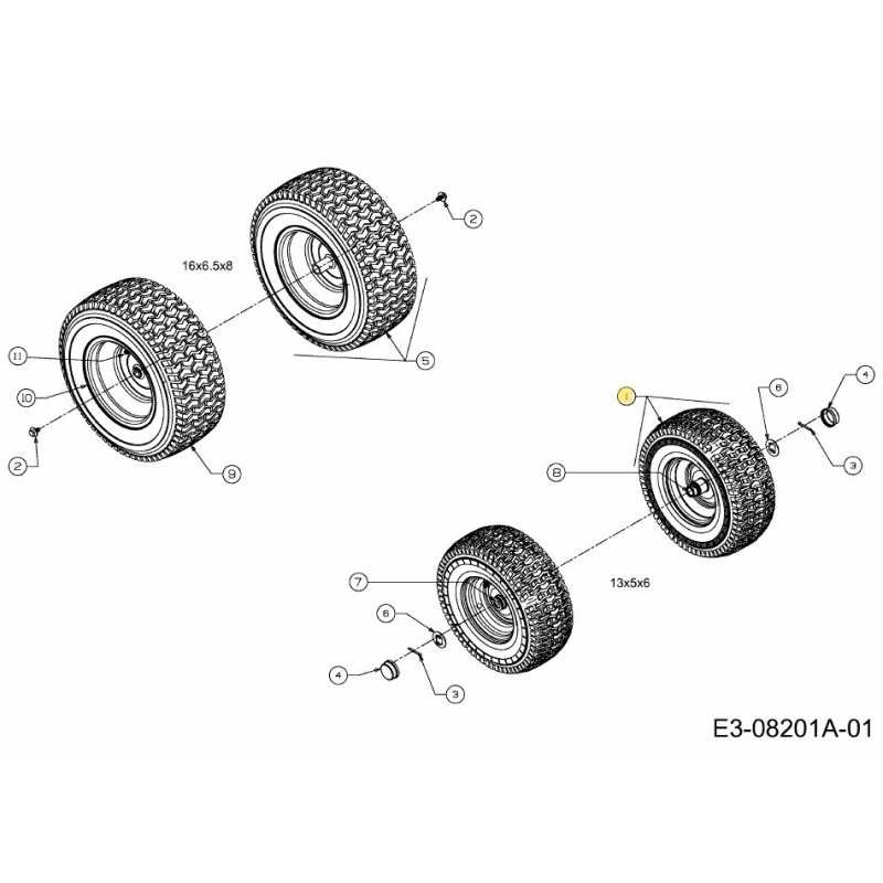 RUEDA COMPLETA 13X5X6 GRIS OSTRA 634-04732 ORIGINAL MTD