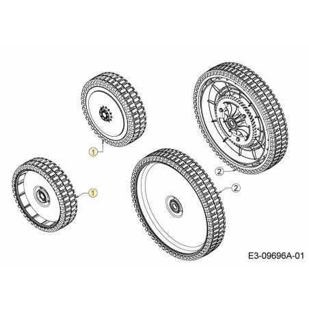 WHEEL CPL. 180MM IDLE SLV 634-05019 ORIGINAL MTD | NewgardenParts.com