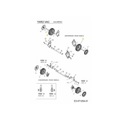 RUEDA COMPLETA 734-04007A ORIGINAL MTD