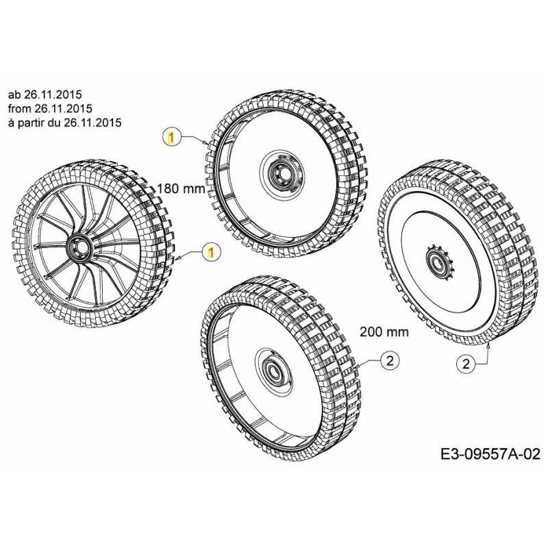 WHL IDLE 180MM BB PREM NEW 634-05018 ORIGINALE MTD