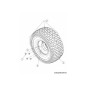 ROUE COMPLÈTE 20X8X8 634-04239 ORIGINALE MTD ROUE COMPLÈTE 20X8X8 634-04239 ORIGINALE MTD