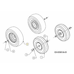 WHEEL: 13X5.00-6 634-0148 ORIGINAL MTD | NewgardenParts.com