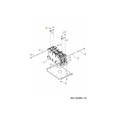 VITE 3/8-24 X 0,50 GR5 710-08794 ORIGINALE MTD | NewgardenParts.com