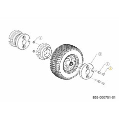 VITE CON TESTA ESAGONALE 1/2-13X6.0 710-05060 ORIGINALE MTD | NewgardenParts.com