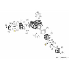Schraube, FLG M10X1.5X90 KH-007204 ORIGINAL MTD