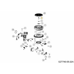 TORNILLO, BRIDA HEXAGONAL KH-004721 ORIGINAL MTD