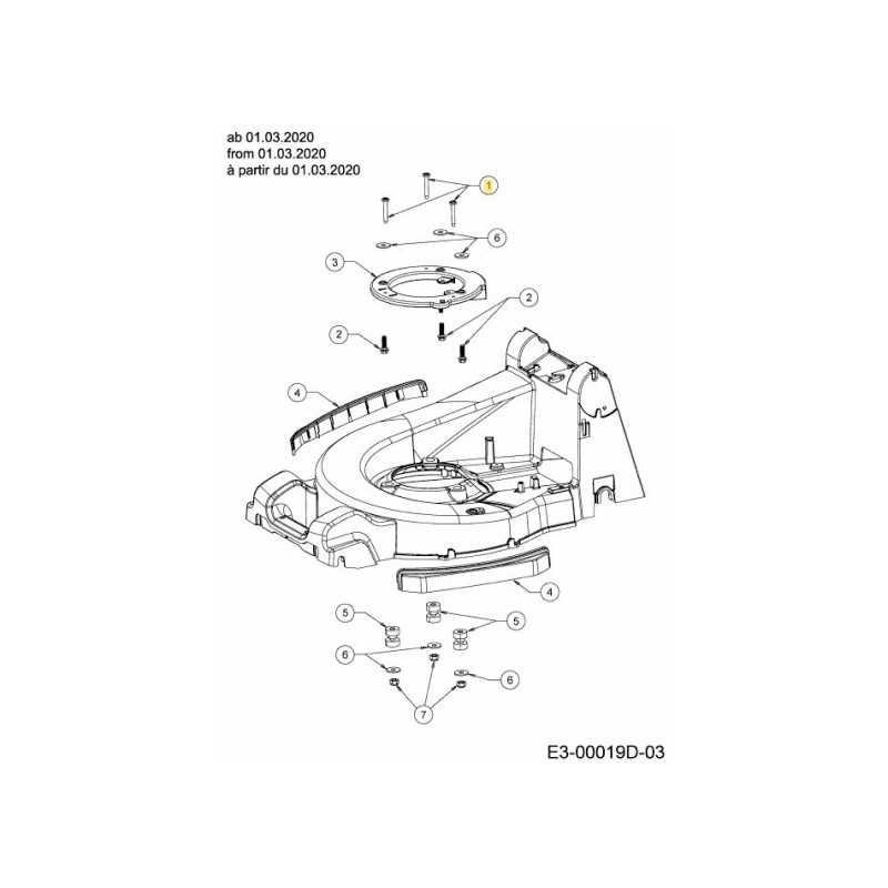 VITE TT M8x1.25 55 PAN 6 ELOGI 710-09134 ORIGINALE MTD