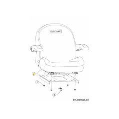 ASIENTO - COMERCIAL MB 757-05070 ORIGINAL MTD | NewgardenParts.com