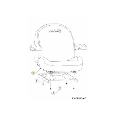 SEAT - COMMERCIAL MB 757-05070 ORIGINAL MTD | NewgardenParts.com