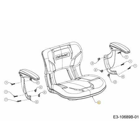 SEAT HIGH BACK 757-05099 ORIGINAL MTD | NewgardenParts.com