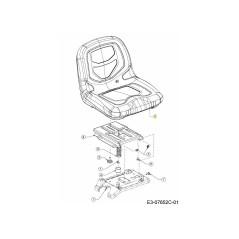 SEDILE SCHIENALE ALTO 757-05233 ORIGINALE MTD