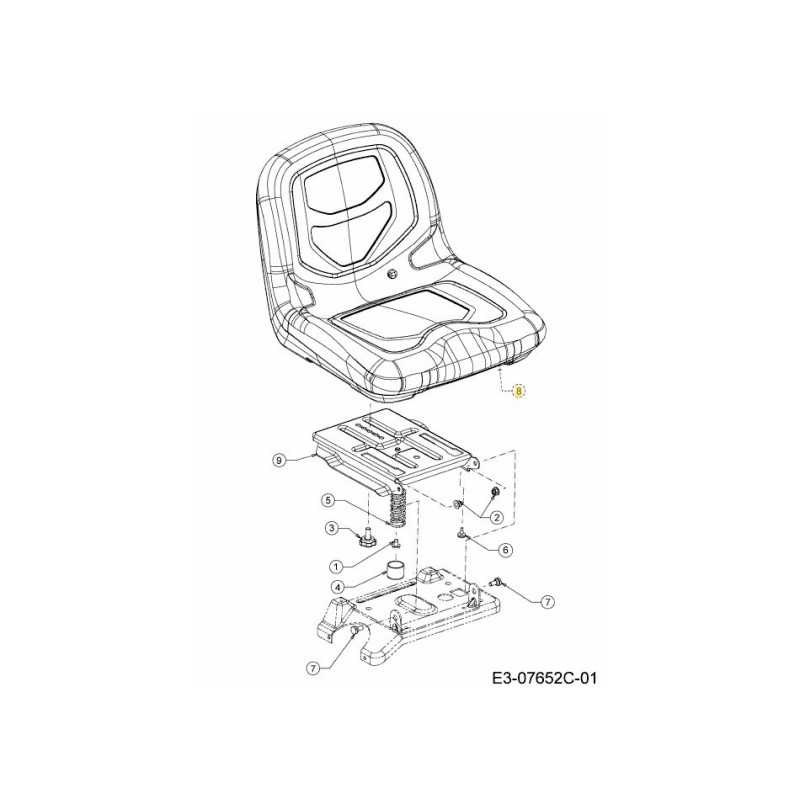 SEDILE SCHIENALE ALTO 757-05233 ORIGINALE MTD