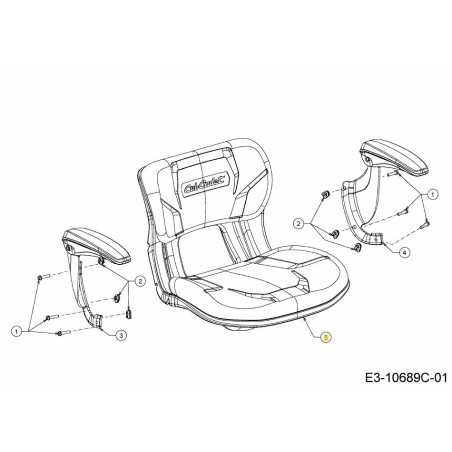 SEAT HIGH BACK 757-05967 ORIGINAL MTD | NewgardenParts.com