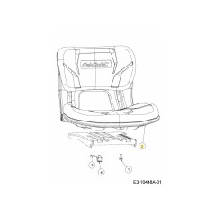 SIÈGE À DOSSIER HAUT 757-05075 ORIGINAL MTD