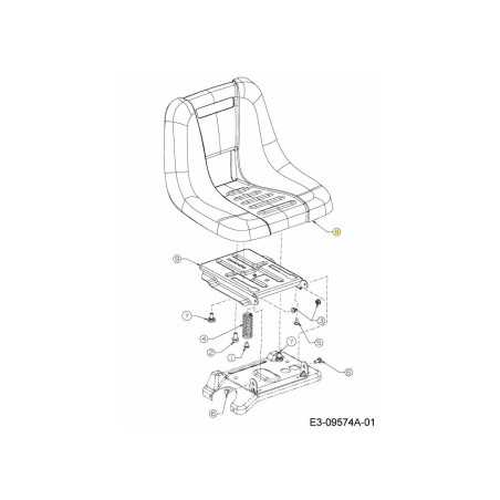SEAT MEDIUM BACK 757-05069 ORIGINAL MTD | NewgardenParts.com