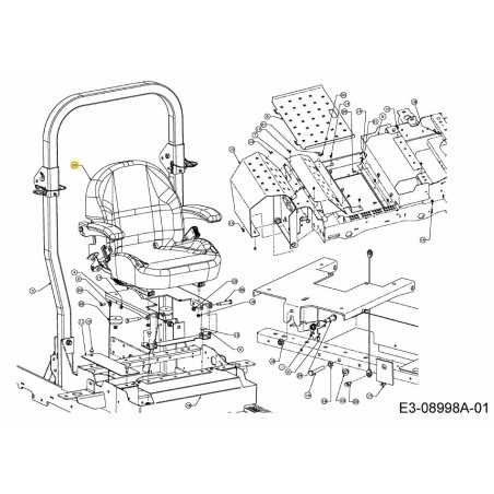 SIÈGE AVEC ACCOUDOIR 757-05017 ORIGINAL MTD | NewgardenParts.com