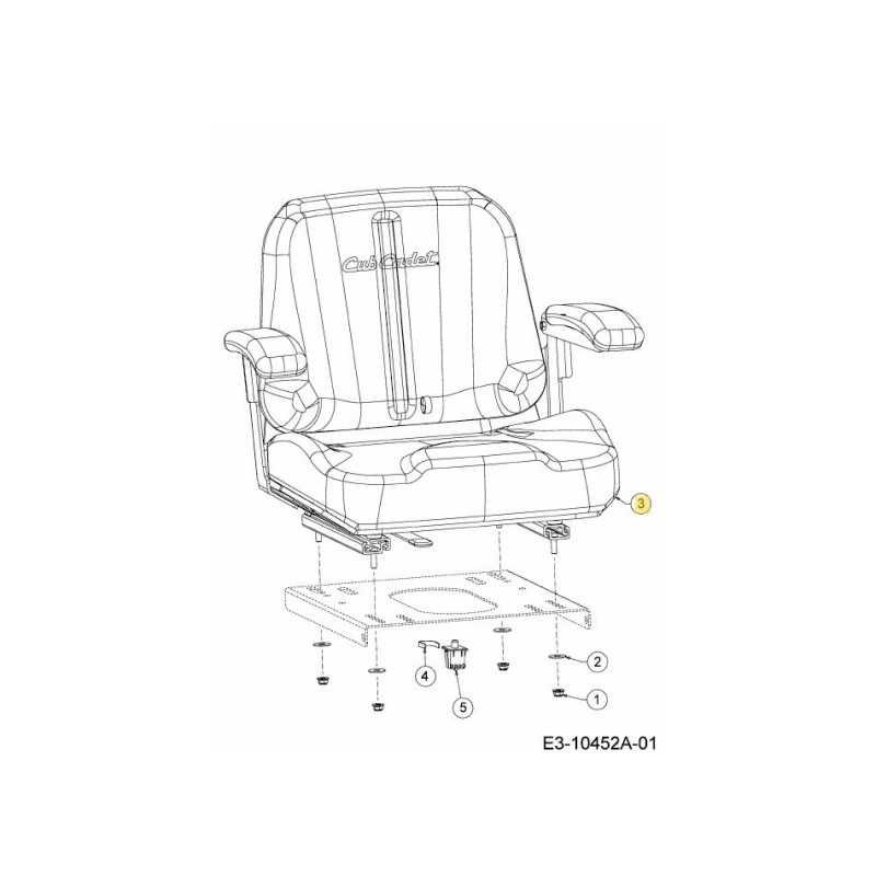 Sitz mit Gleitschienen/Armlehnen 757-05106 ORIGINAL MTD