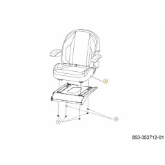 ASIENTO - COMERCIAL MB 757-06200 ORIGINAL MTD | NewgardenParts.com