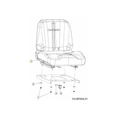 SEDILE CON SCIVOLI 757-05091A ORIGINALE MTD