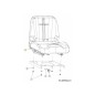 SIÈGE AVEC GLISSIÈRES 757-05091A ORIGINAL MTD SIÈGE AVEC GLISSIÈRES 757-05091A ORIGINAL MTD