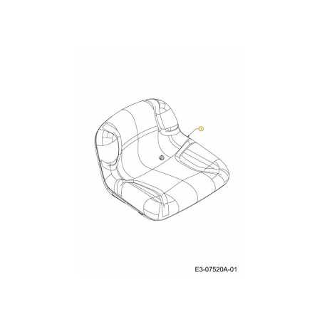 SEAT:3400:MED BACK:BLACK:w/OPS 757-04081 ORIGINAL MTD | NewgardenParts.com