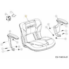 ASIENTO:HI:CUB:OPS Y BRAZO OPT 757-05009C ORIGINAL MTD | NewgardenParts.com