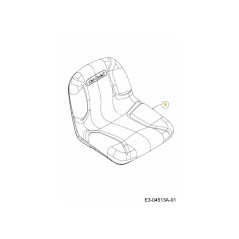 SEDILE SCHIENALE ALTO CUB con OPS 757-04091 ORIGINALE MTD