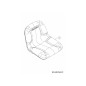 SEDILE SCHIENALE ALTO CUB con OPS 757-04091 ORIGINALE MTD SEDILE SCHIENALE ALTO CUB con OPS 757-04091 ORIGINALE MTD
