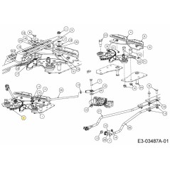 Lenkgetriebe links 617-05011 Original MTD | NewgardenParts.com