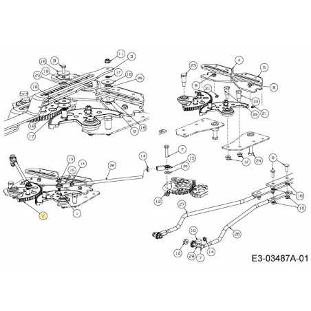 Ensemble de direction gauche 617-05011 d'origine MTD | NewgardenParts.com