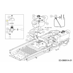 BOUCHON DE RÉSERVOIR ENSEMBLE 751-14488 ORIGINAL MTD | NewgardenParts.com