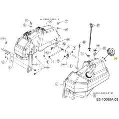 Tankdeckel 751-15243 Original MTD