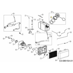 Obere Dichtung des Kraftstofftanks 751-14406 Original MTD