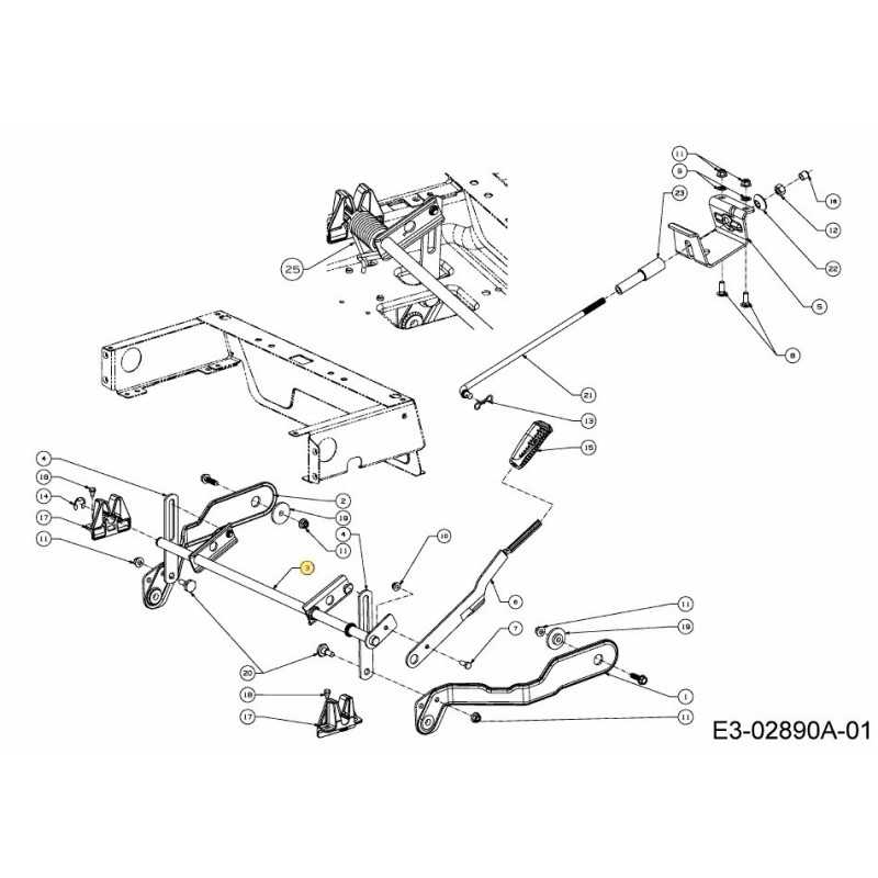 DECK LIFT SHAFT 603-05138 ORIGINAL MTD