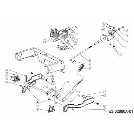 ARBRE DE LEVAGE DE PLATEAU 603-05138 ORIGINAL MTD | NewgardenParts.com