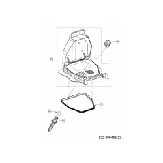 REGOLAZIONE DEL PONTE DELL'ALBERO 731-23874 ORIGINALE MTD