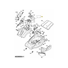 elemento di fissaggio dell'albero 4939368 ORIGINALE MTD