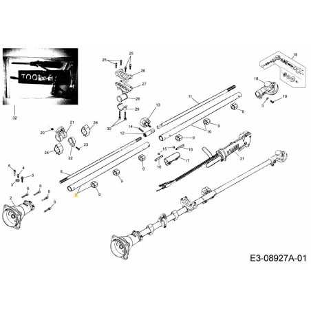 Wellengehäuse oben 092.63.478 Original montiert | NewgardenParts.com
