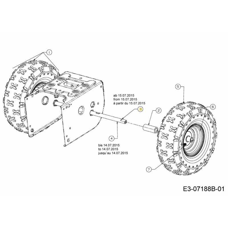 Achse-Rad 738-04493 ORIGINAL MTD